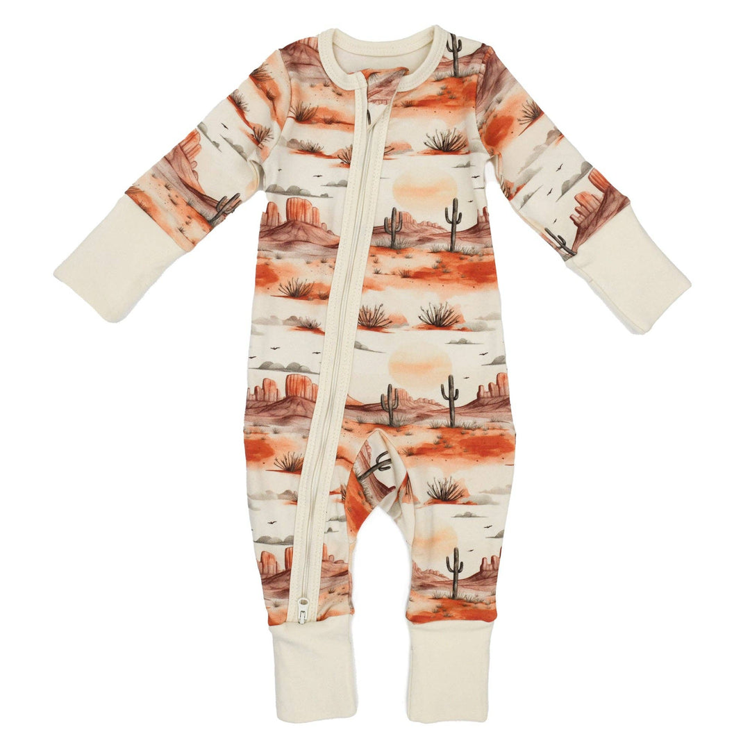 Earthy Organic Cotton Baby Pajamas  - Cliff
