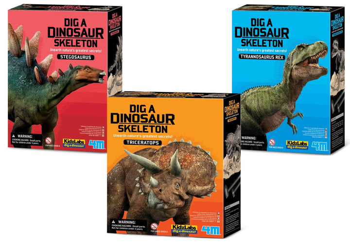 4M Dig A Dino Series I, Assortment, 3 Styles