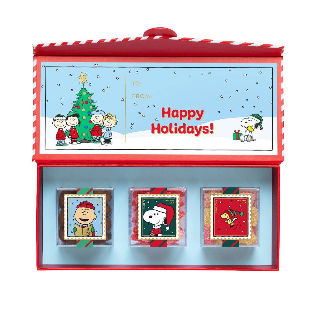 Sugarfina Peanuts Holiday Bento Box - 3pc