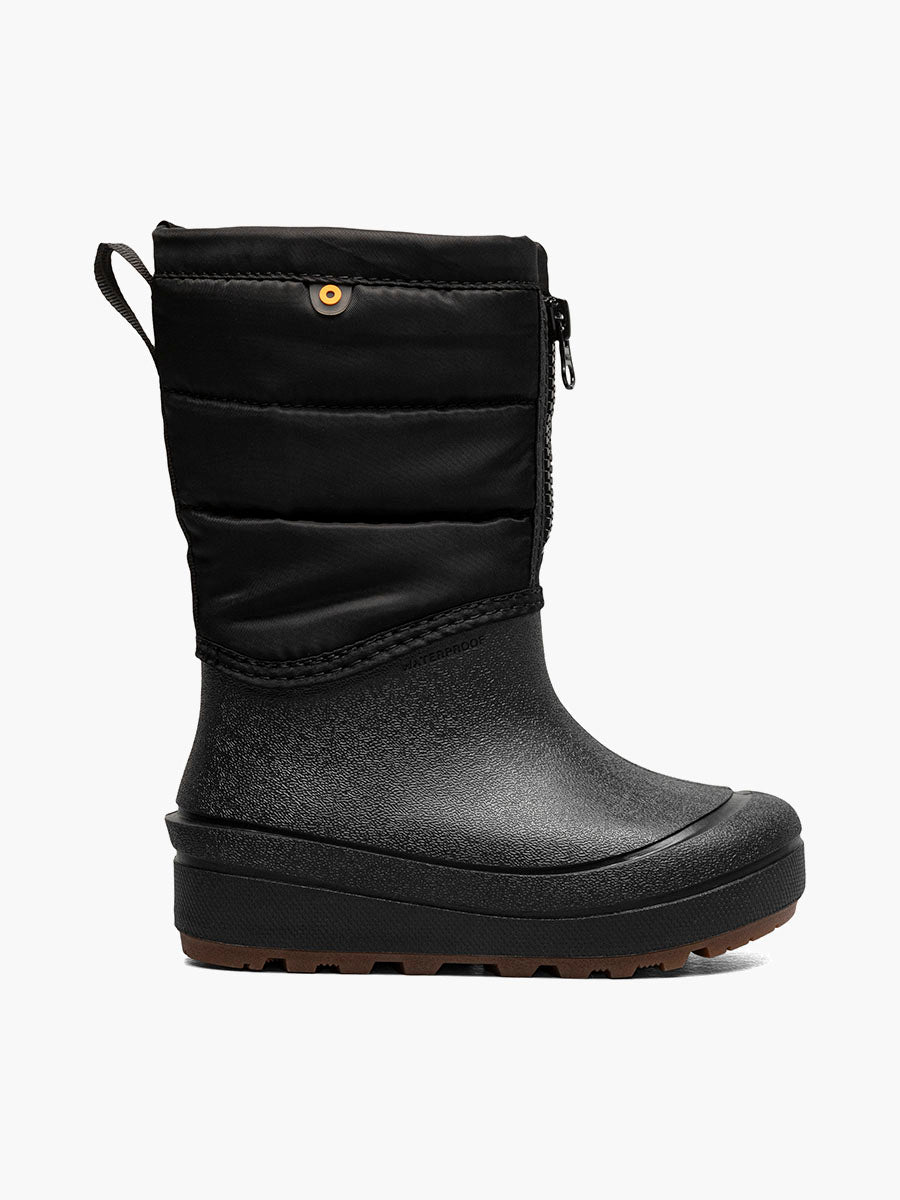 Bogs Snow Shell Zip Boots - Solid Black