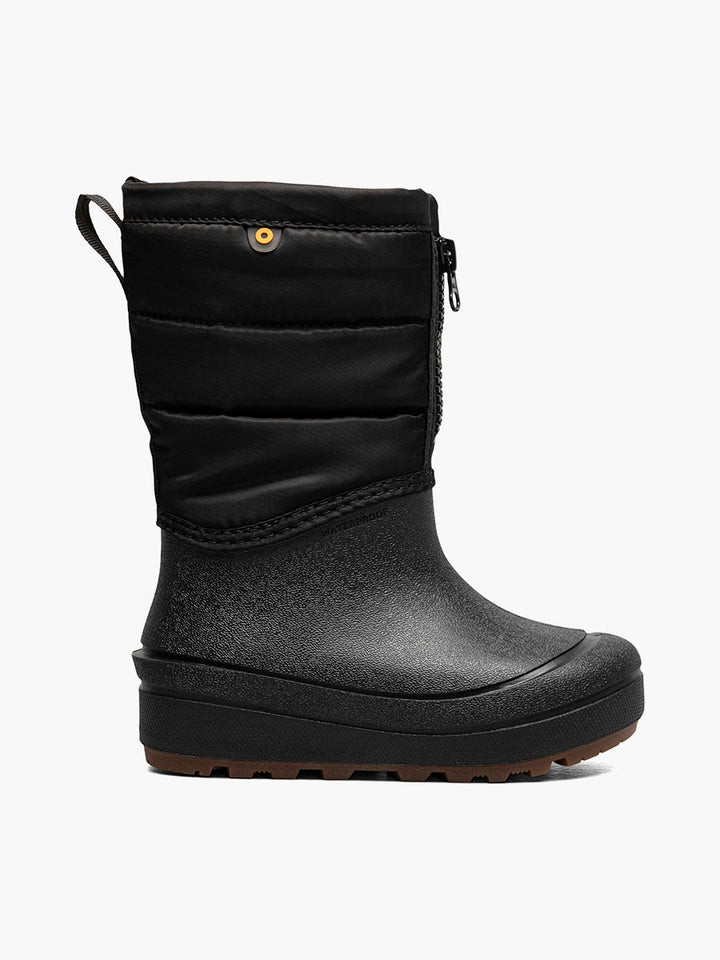 Bogs Snow Shell Zip Boots - Solid Black