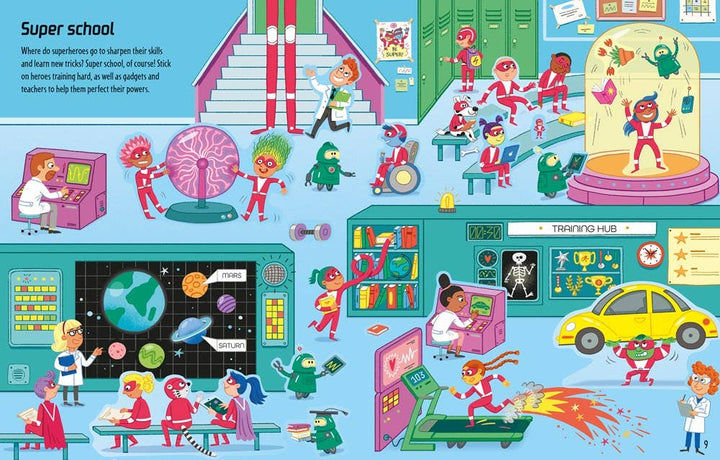 Usborne First Sticker Book Superheroes