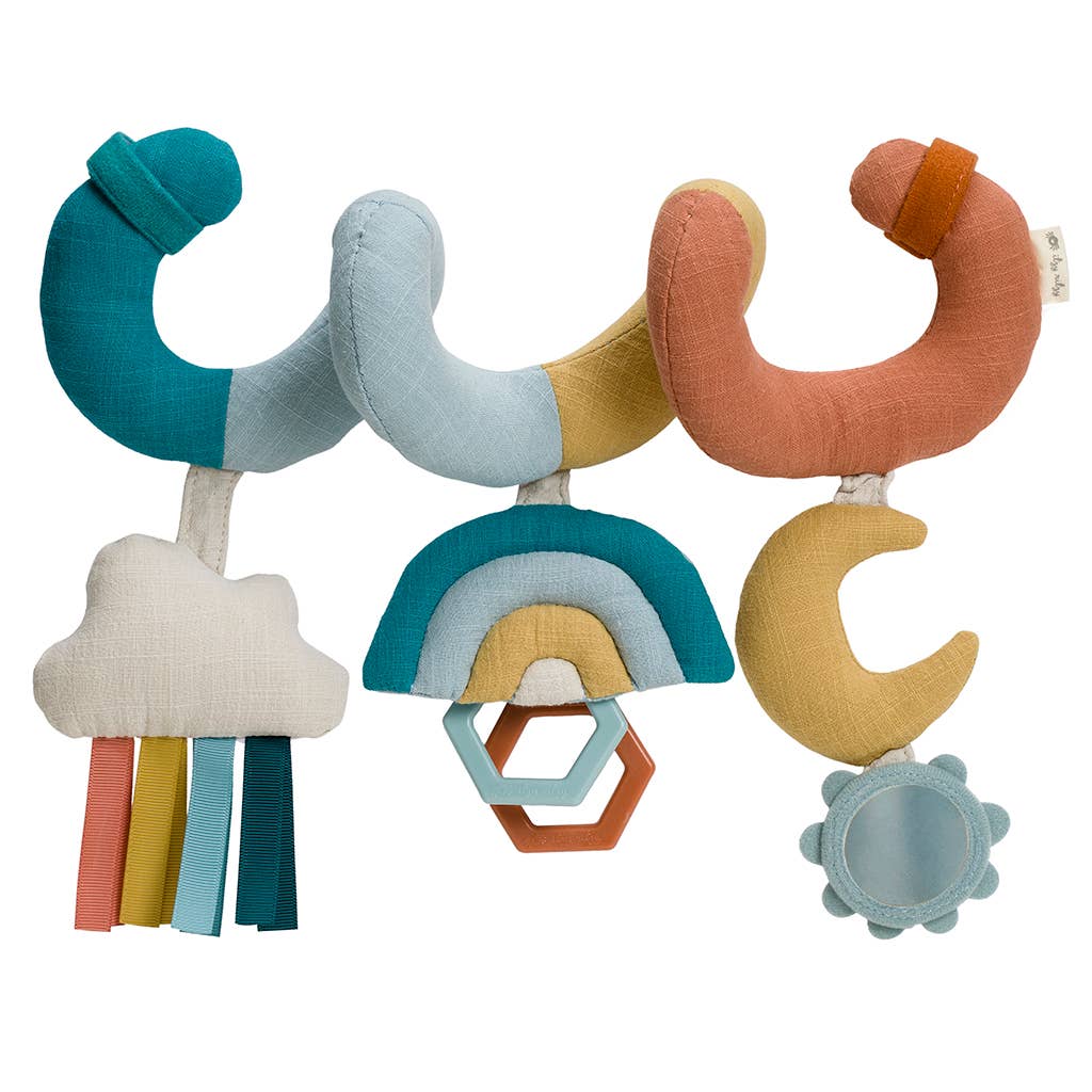 Itzy Ritzy Bitzy Bespoke Itzy Bitzy Spiral Car Seat Activity Toy - Rainbow
