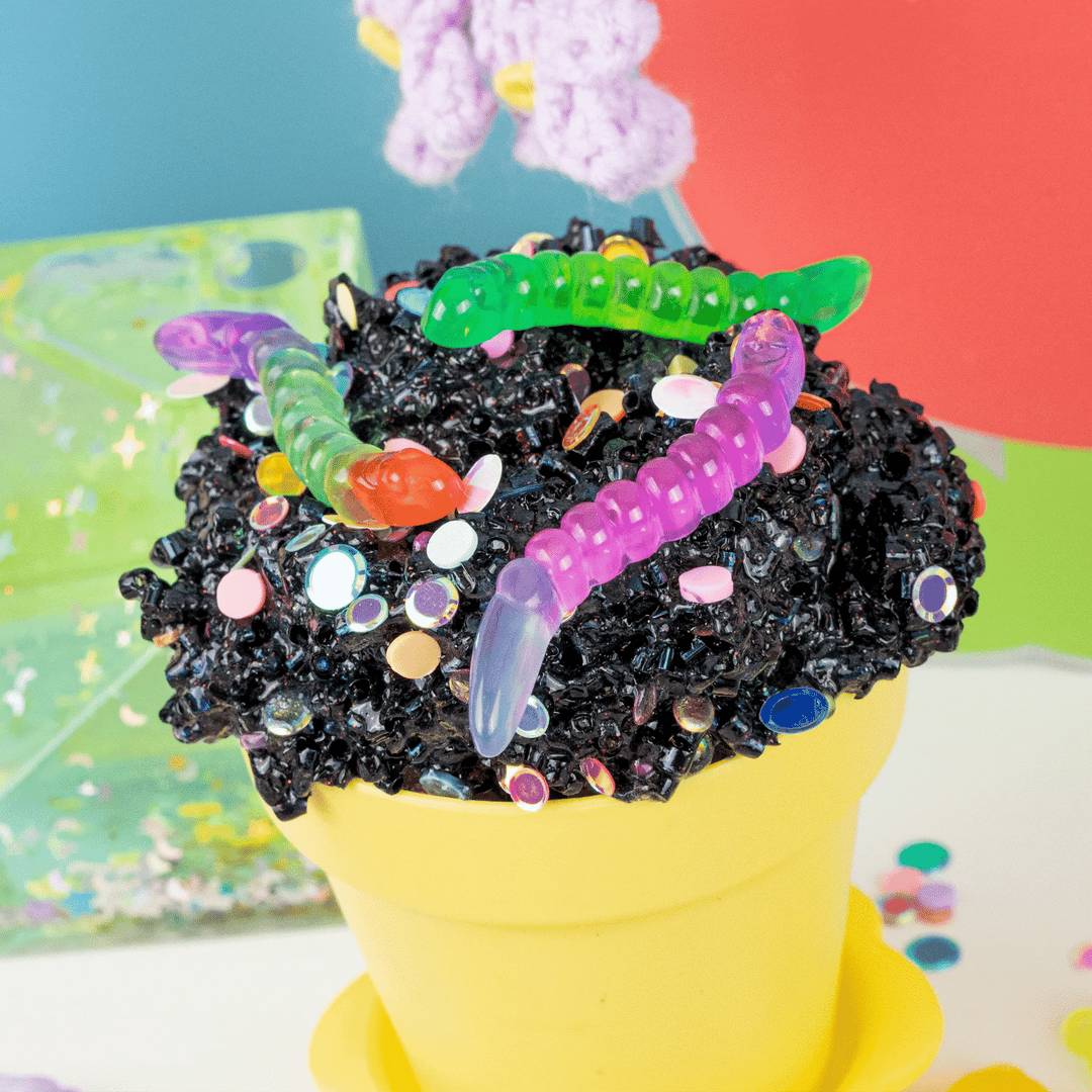 Kawaii Slime Dirt Cup Parfait Crunchy Signature Dome Slime