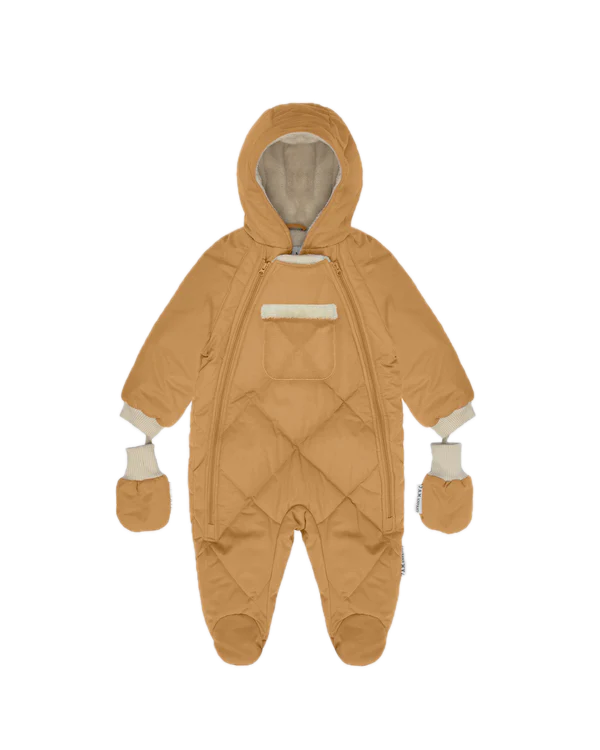 7AM Enfant Benji Plush Snowsuit - Cognac