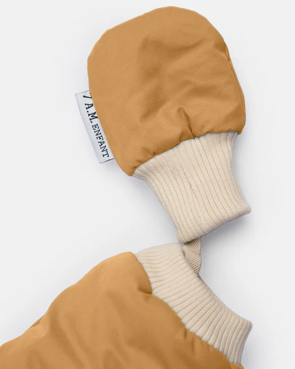 7AM Enfant Benji Plush Snowsuit - Cognac