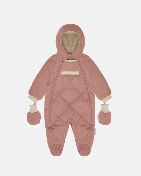 7AM Enfant Benji Plush Snowsuit - Rose Dawn