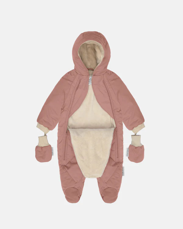 7AM Enfant Benji Plush Snowsuit - Rose Dawn