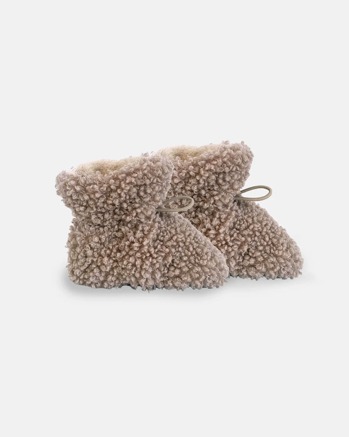 7AM Enfant Baby Booties Teddy - Oatmeal