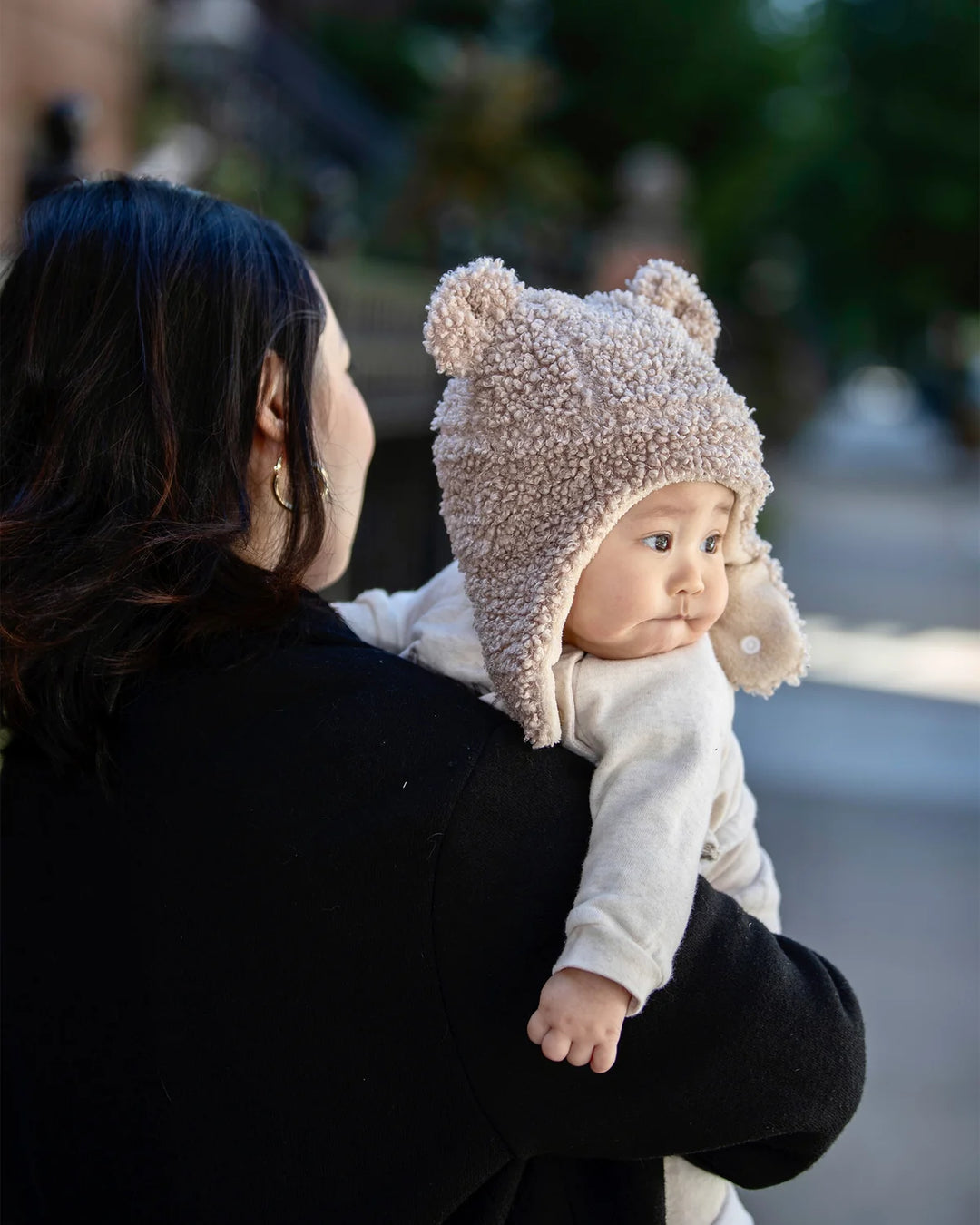 7AM Enfant Cub Set - Teddy Hat & Mittens - Oatmeal