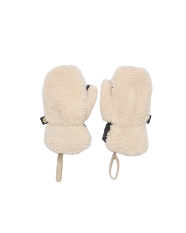 7AM Enfant Sherpa Mittens  Benji Appliqué - Smokey
