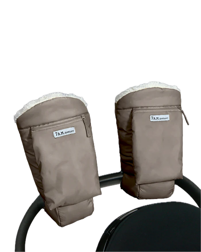 7AM Enfant Warmmuffs Stroller Handmuffs Oslo Collection - Chestnut