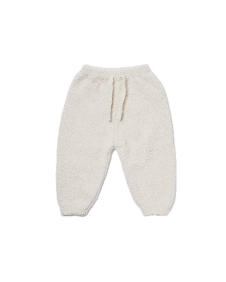 7AM Enfant Fuzzy Boxy Lounge Pants - Ecru
