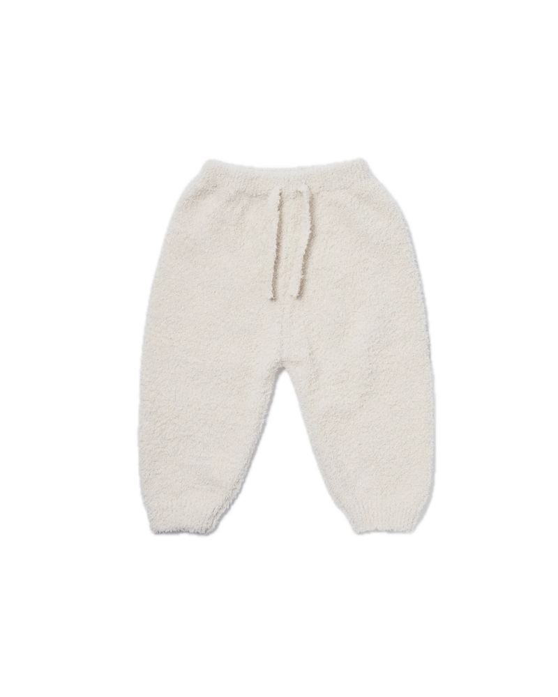 7AM Enfant Fuzzy Boxy Lounge Pants - Ecru