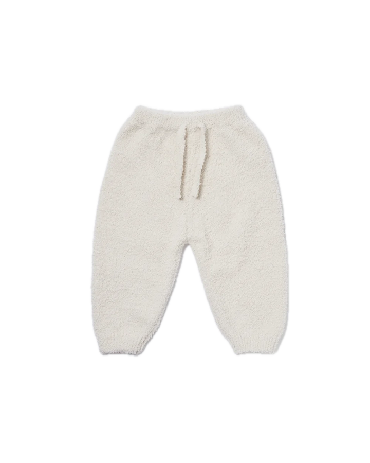 7AM Enfant Fuzzy Boxy Lounge Pants - Ecru