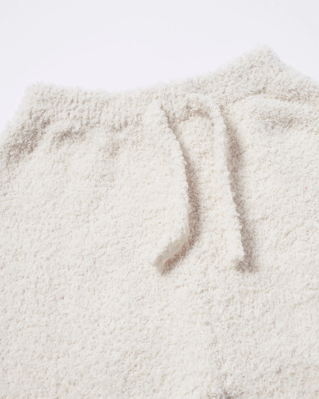 7AM Enfant Fuzzy Boxy Lounge Pants - Ecru