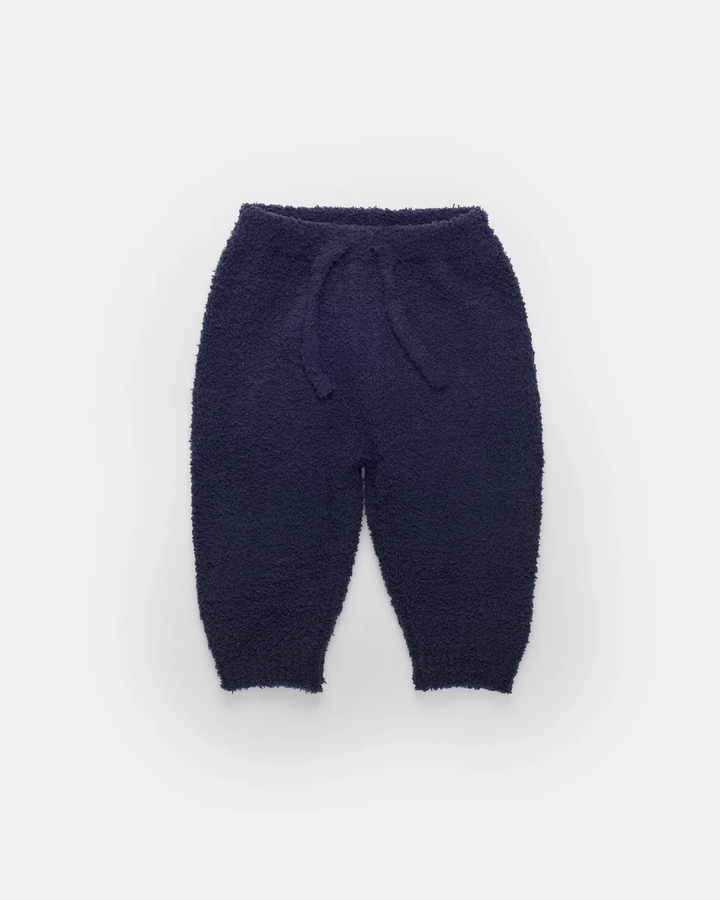 7AM Enfant Fuzzy Boxy Lounge Pants - Navy