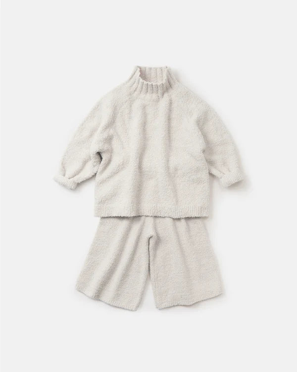 7AM Enfant Fuzzy Wide Pants - Ecru