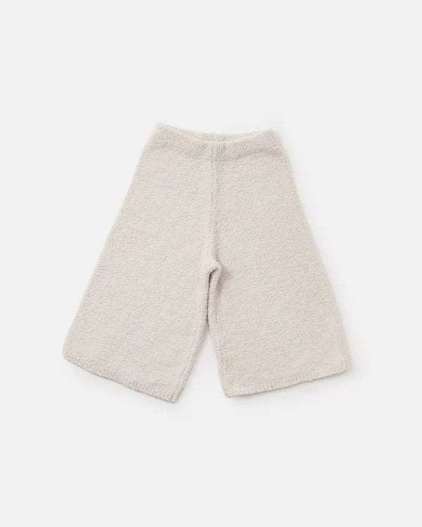 7AM Enfant Fuzzy Wide Pants - Ecru