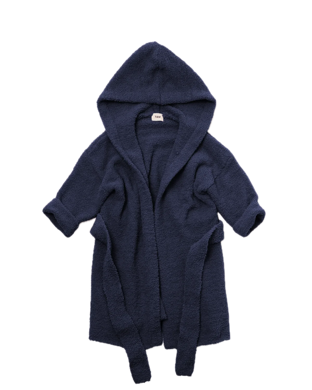 7AM Enfant Fuzzy Robe - Navy