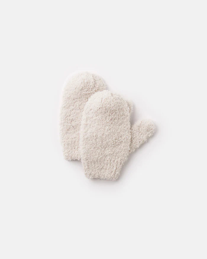 7AM Enfant Fuzzy Mittens - Ecru