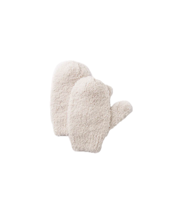 7AM Enfant Fuzzy Mittens - Ecru