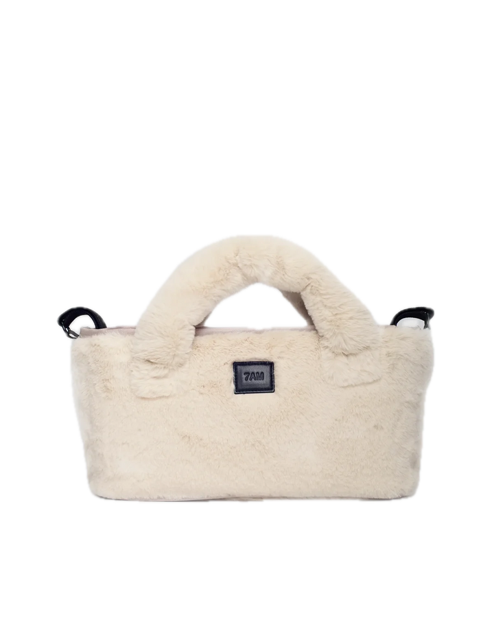7AM Enfant Romy Stroller Organizer Ushuaia - Arctic White Fur