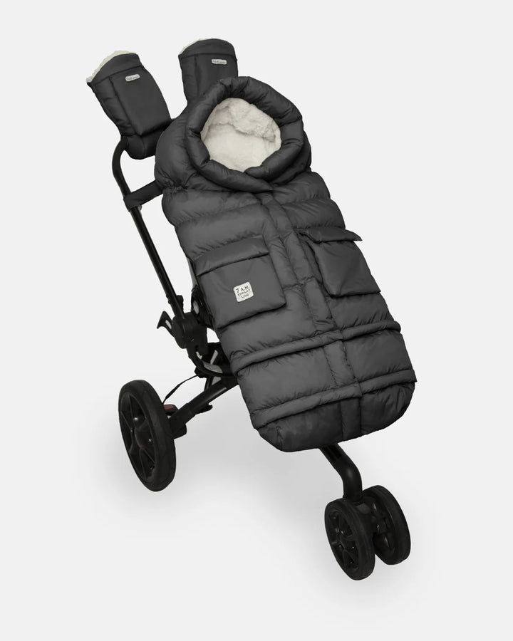7AM Enfant Blanket 212 Evolution Oslo Cloud - Black Oslo/Plush