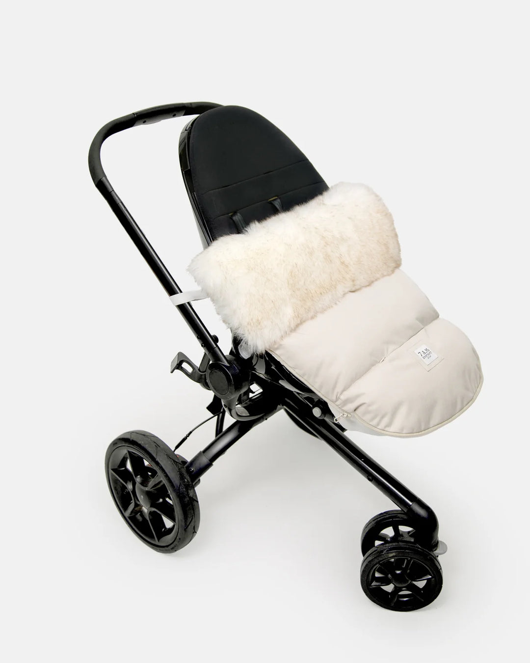 7AM Enfant PlushPOD Tundra Collection - Heather Beige/White Fur
