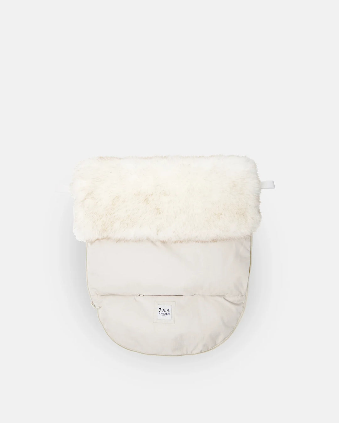 7AM Enfant PlushPOD Tundra Collection - Heather Beige/White Fur