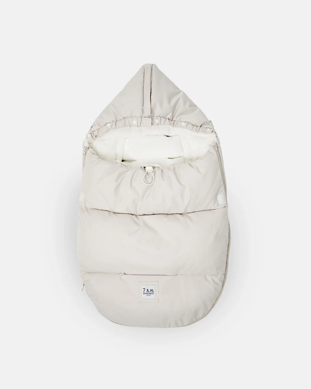 7AM Enfant PlushPOD Tundra Collection - Heather Beige/White Fur