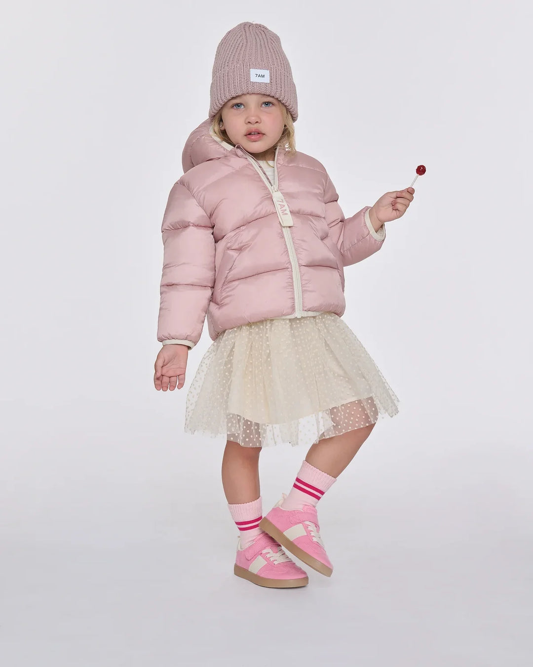 7AM Enfant Compact Roll Me Puffer Ultra Warm - Ash Rose
