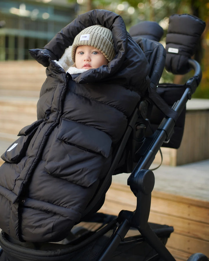 7AM Enfant Blanket 212 Evolution Oslo Cloud - Black Oslo/Plush