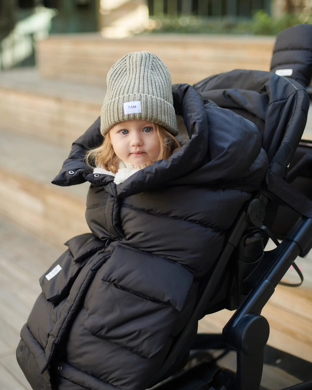 7AM Enfant Blanket 212 Evolution Oslo Cloud - Black Oslo/Plush