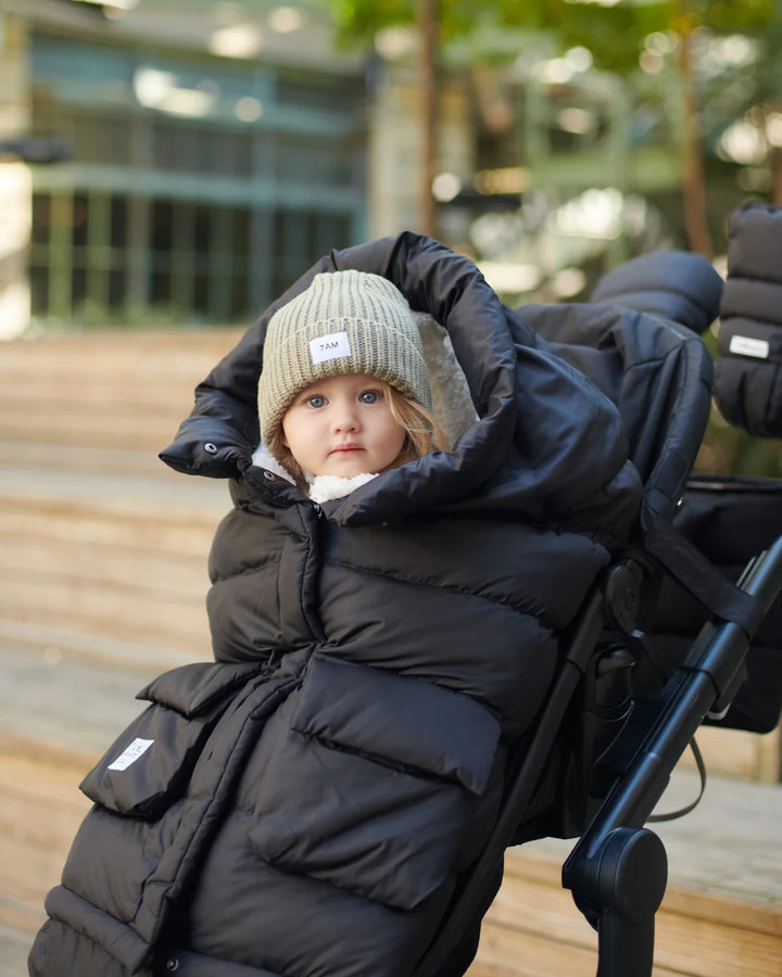 7AM Enfant Blanket 212 Evolution Oslo Cloud - Black Oslo/Plush