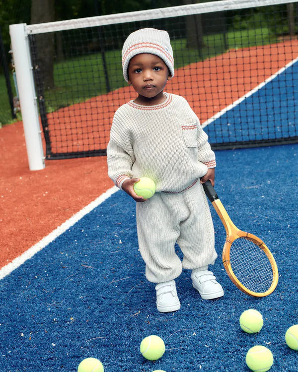 7AM Enfant Chunky Tennis Lounge Pants - Ecru