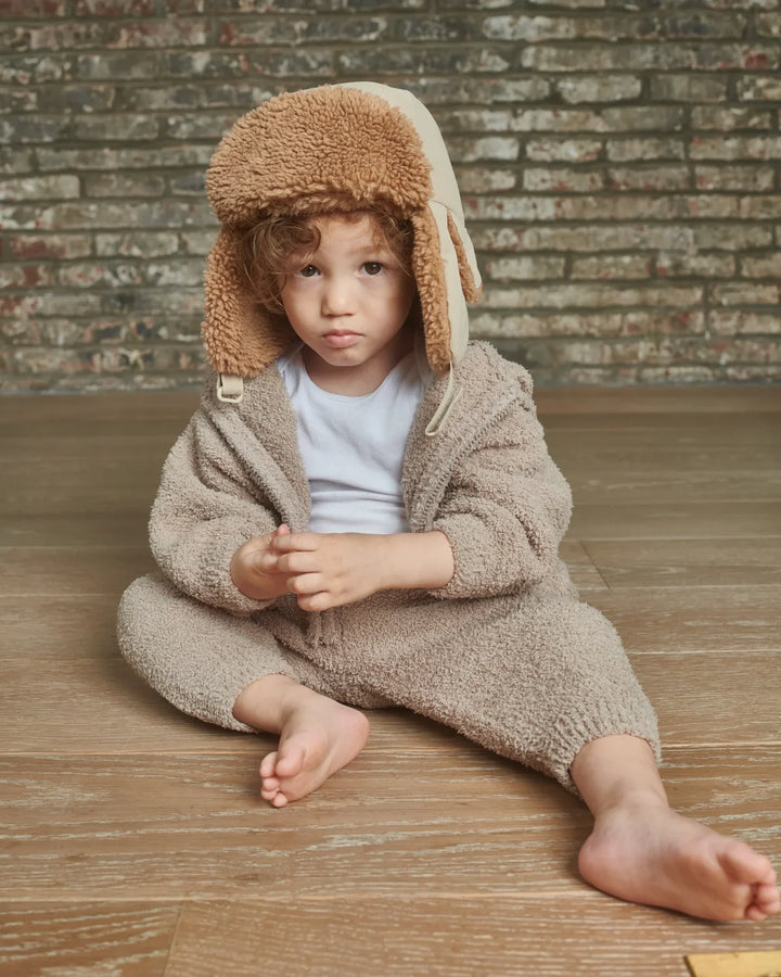 7am Enfant Benji Sherpa Chapka Cub Hat - Oat/Cacao