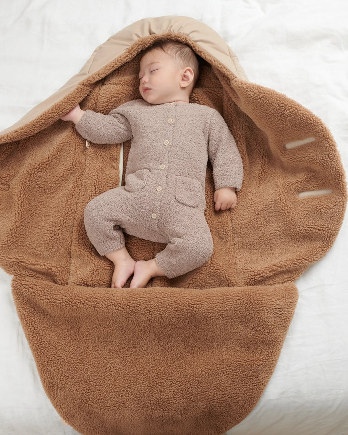 7AM Enfant Nido Benji Car Seat & Bassinet Wrap - Oat, Cacao