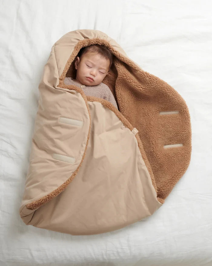 7AM Enfant Nido Benji Car Seat & Bassinet Wrap - Oat, Cacao