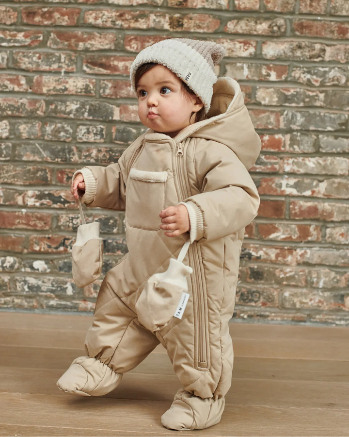 7AM Enfant Benji Plush Snowsuit - Oat