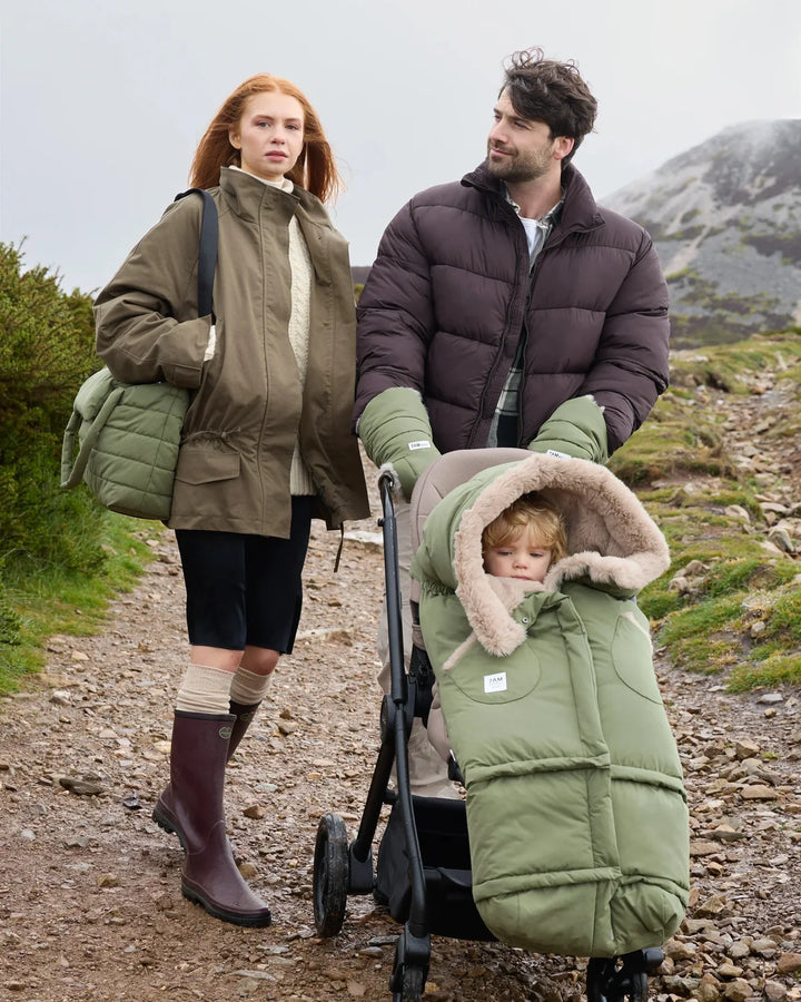 7AM Enfant Blanket 212 Helsinki Collection - Woodland Greige Faux Fur