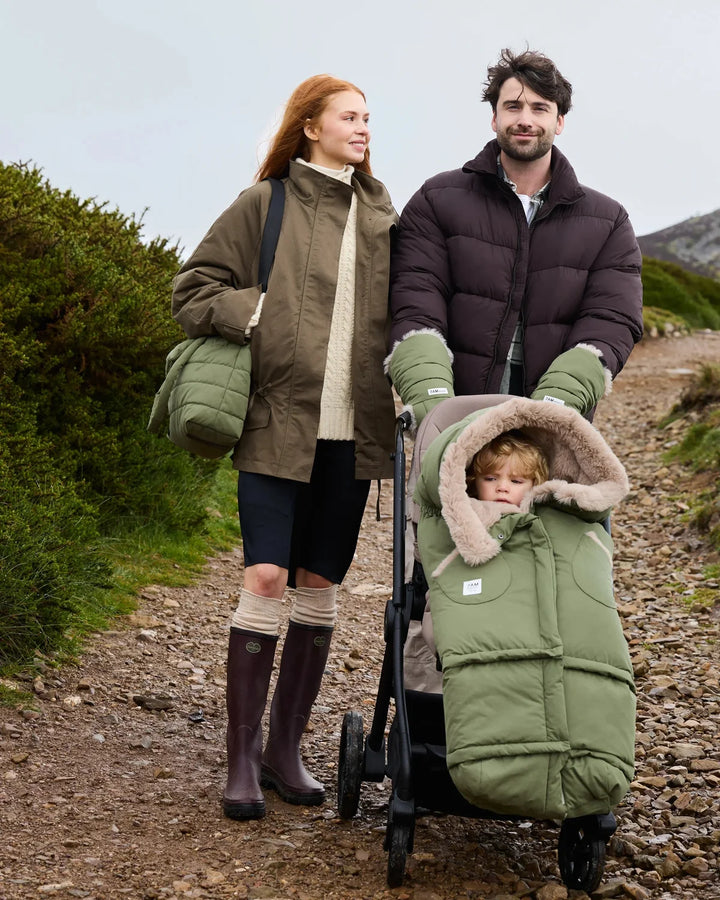 7AM Enfant Blanket 212 Helsinki Collection - Woodland Greige Faux Fur