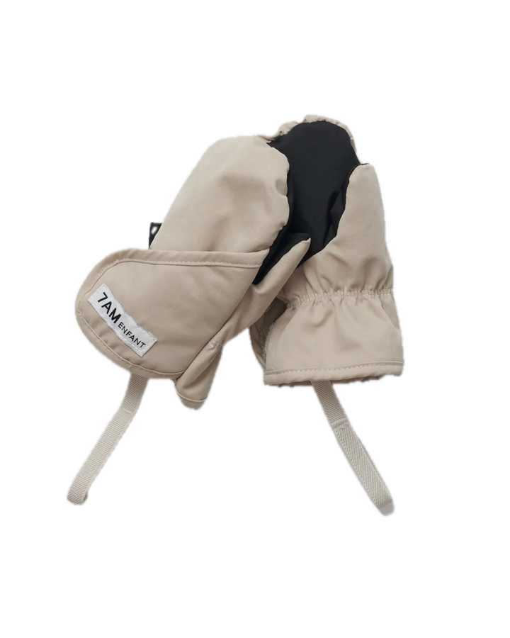7AM Enfant Benji Plush Mittens - Oat