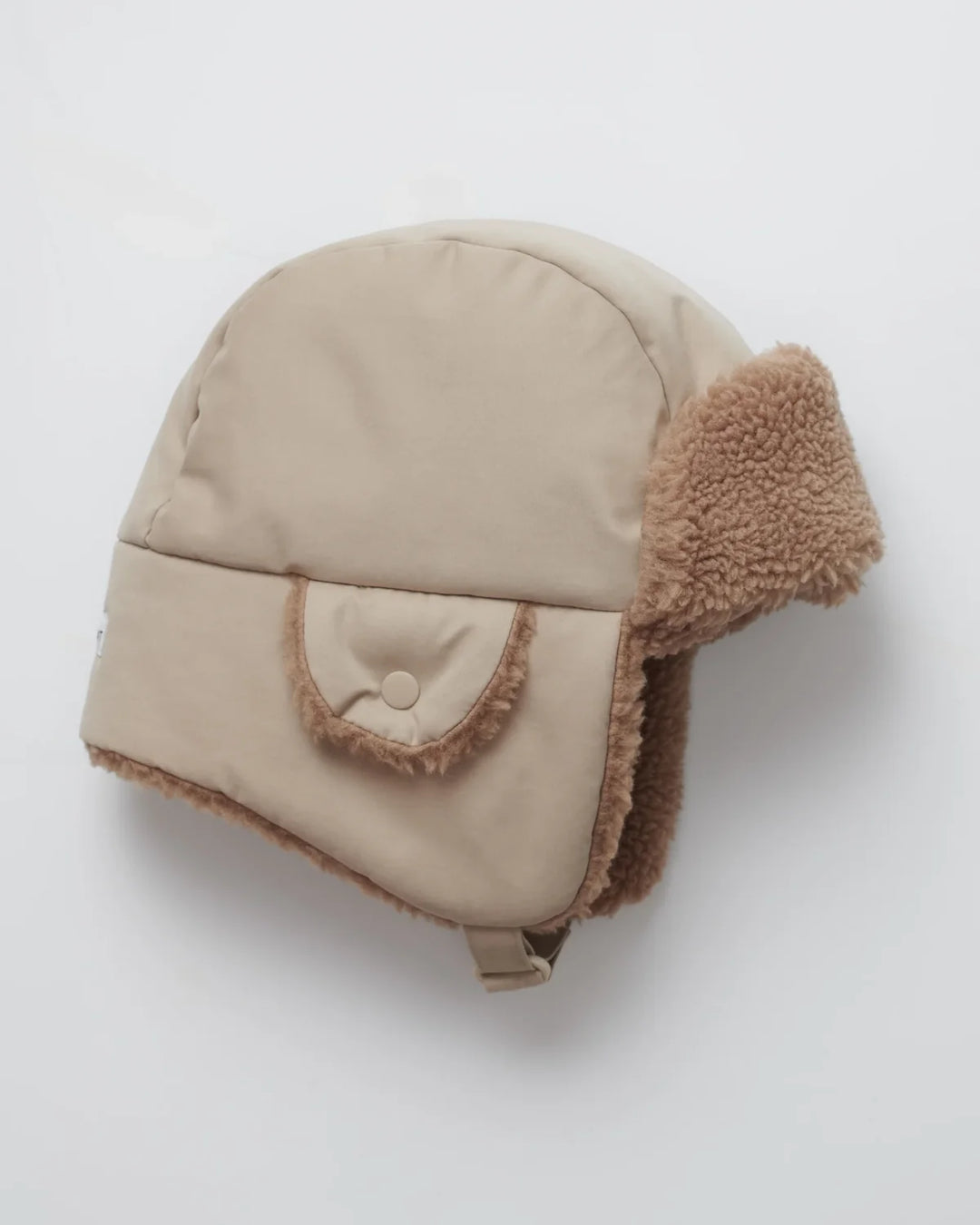 7am Enfant Benji Sherpa Chapka Cub Hat - Oat/Cacao