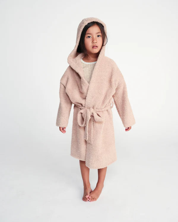 7AM Enfant Fuzzy Robe - Pecan