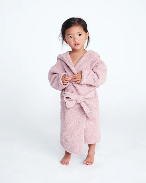 7AM Enfant Fuzzy Robe - Ash Rose