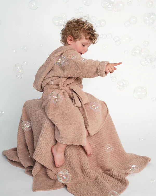 7AM Enfant Fuzzy Robe - Pecan