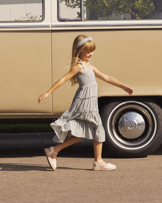 Rylee + Cru Taylor Dress - Green Gingham