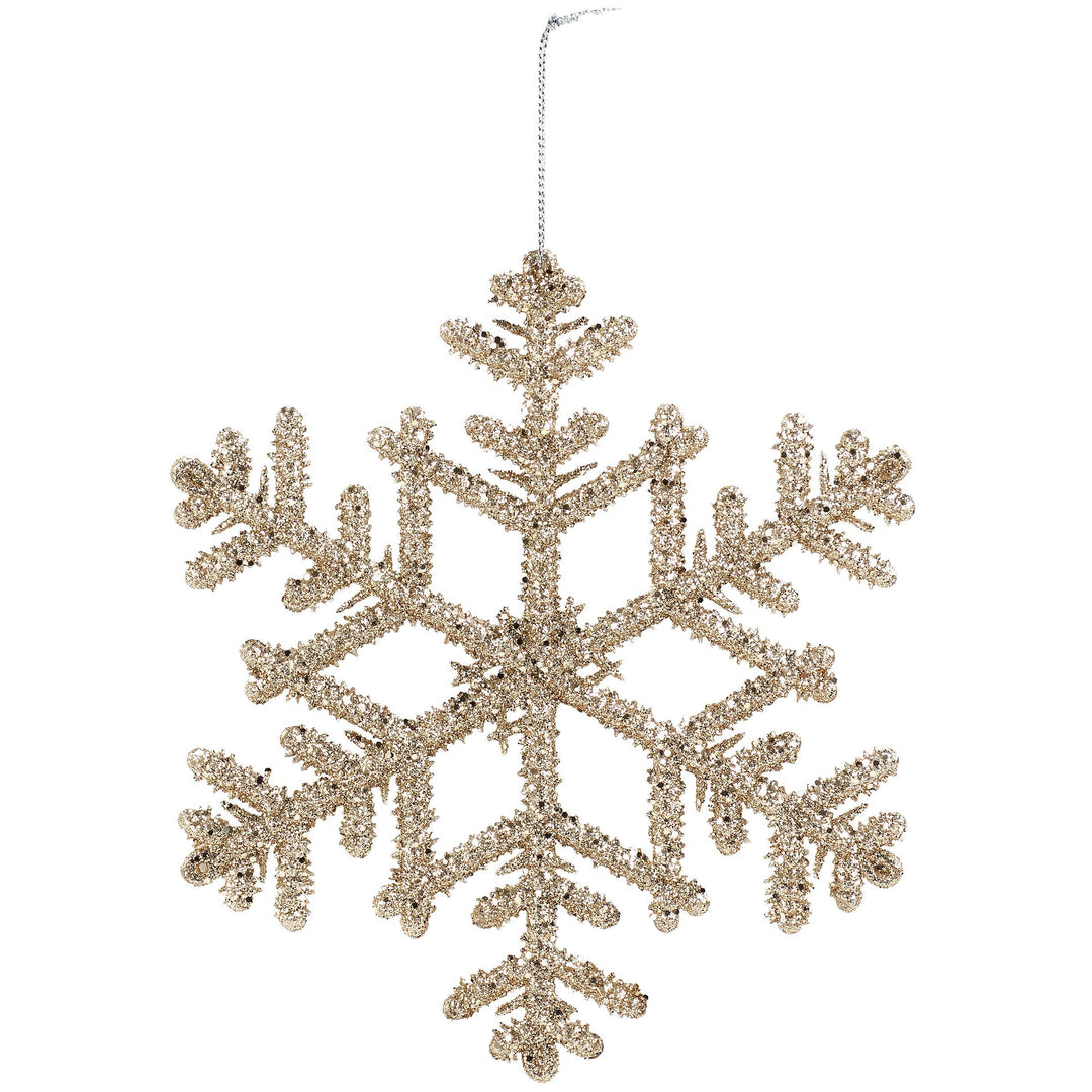 Primitives By Kathy Glitter Snowflake Ornament