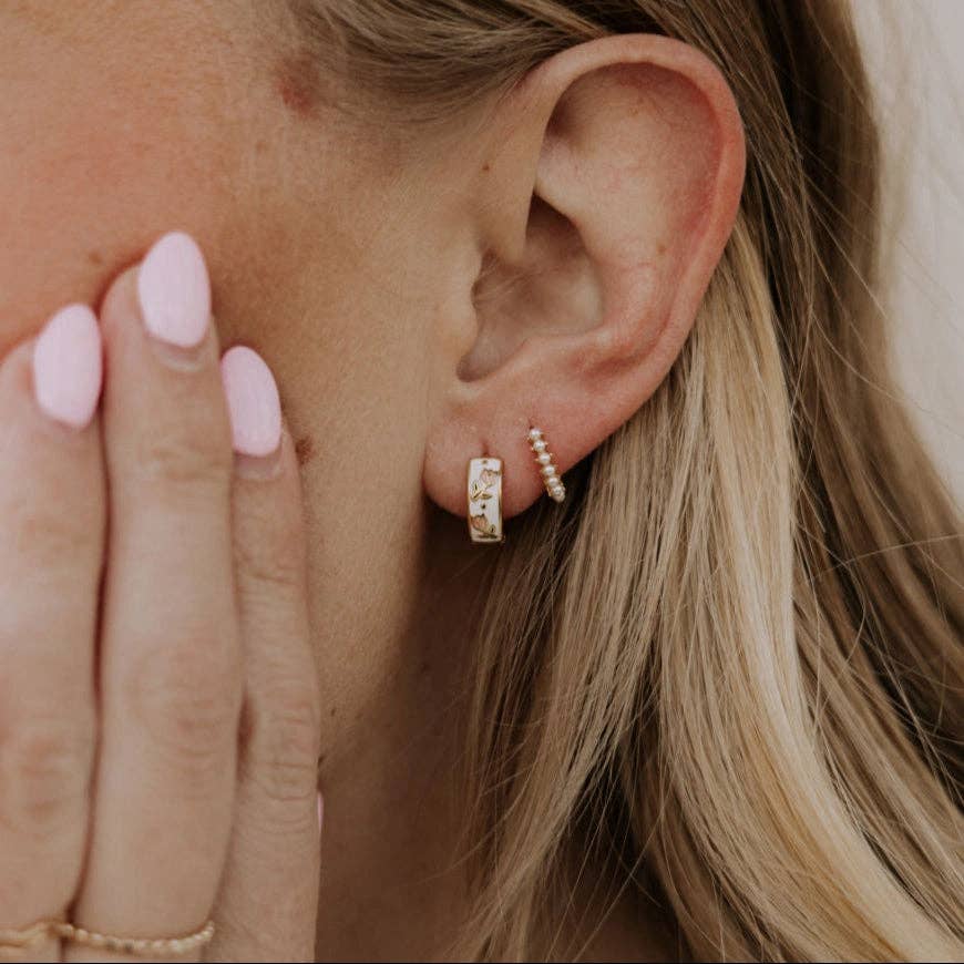Mauve Jewelry Co Eloise Tea Cup Hoops